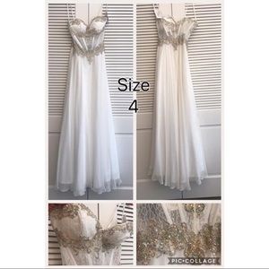Alyce Paris White Evening Gown